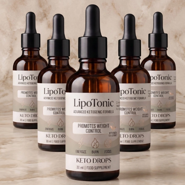 Three bottles of Lipotonic keto drops